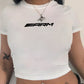 Aesthetic T-shirt Y2K T-shirt American Retro Long-Sleeved T-shirt Short Top Bottoming Shirt Women's Hot Girl Spring