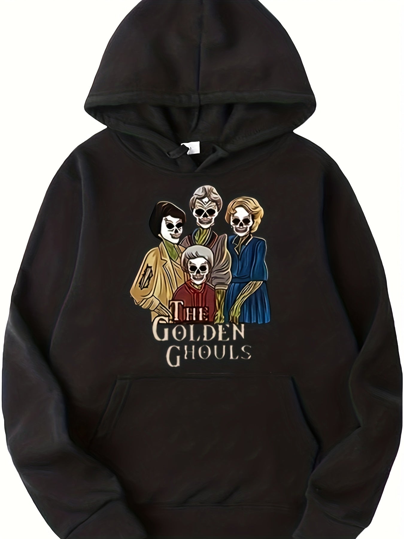 Golden Ghoul Halloween Funny Gift Pullover Sweater Hooded Sweater Warm