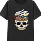 Skull Space Print Punk Dark Streetwear Top T-shirt Harajuku Clothes