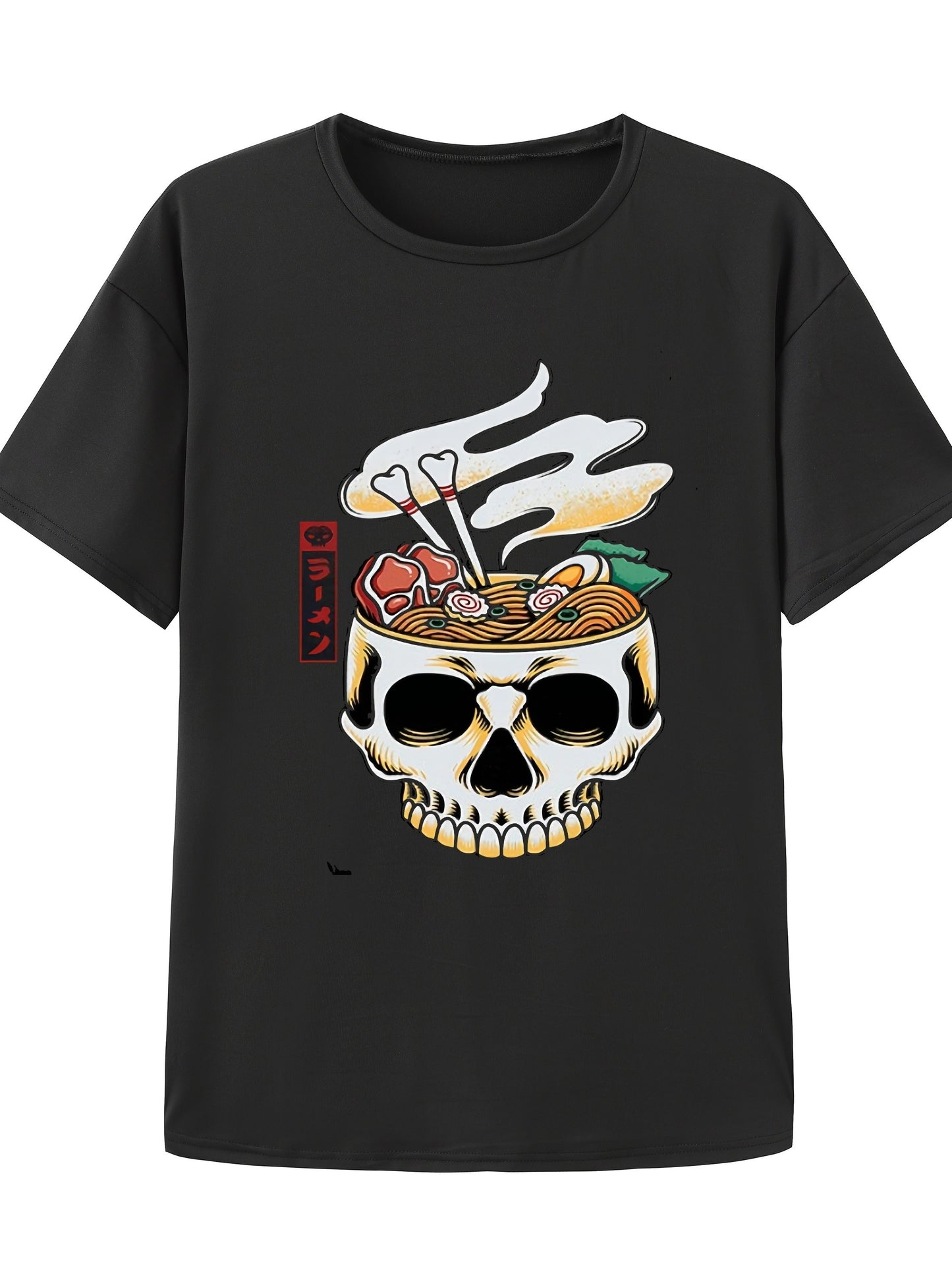 Skull Space Print Punk Dark Streetwear Top T-shirt Harajuku Clothes
