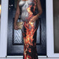 CHEEKDOURL Summer Spring Women's Sexy Skinny Fit Flame Print Sleeveless Tie Maxi Dress Women Outfits Elegant Party Y2K