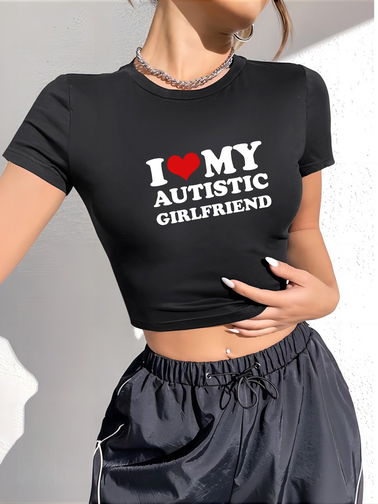 I Love My Autistic Girlfriend TShirt, Matching Autistic Couples Shirt, I Love My Autistic Boyfriend Shirt, His and Her T-Shirt, I Love Tee