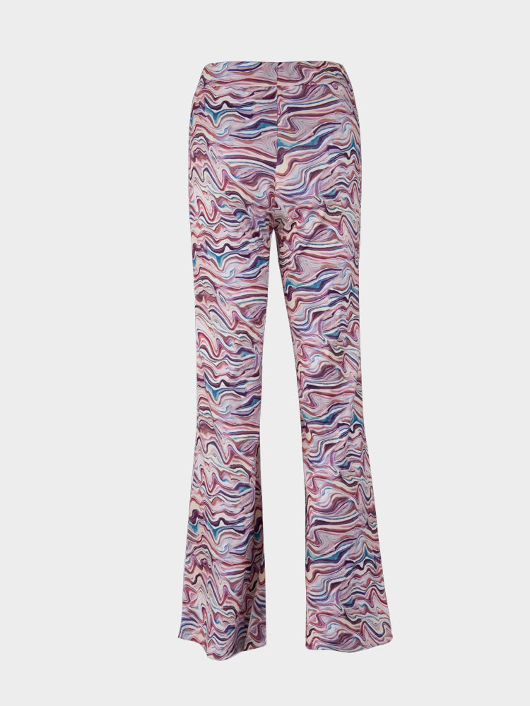 Colorful Skinny Fit High Waist Trousers