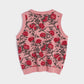 Pink Rose woolen vest