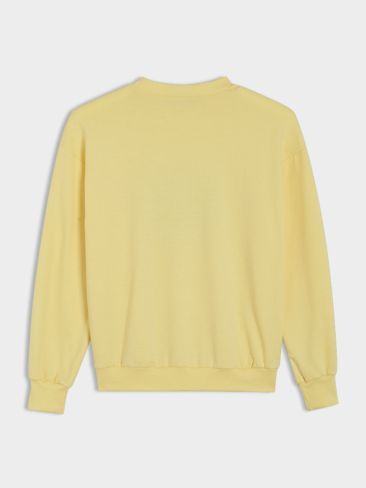 Vitality Girl Applique Embroidered Sweatshirt