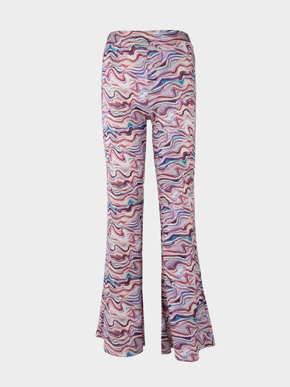 Colorful Skinny Fit High Waist Trousers