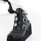 Personalized Colorful Platform Wedge Heel Boot