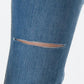 Retro Style Mini-flared High Stretch Jeans