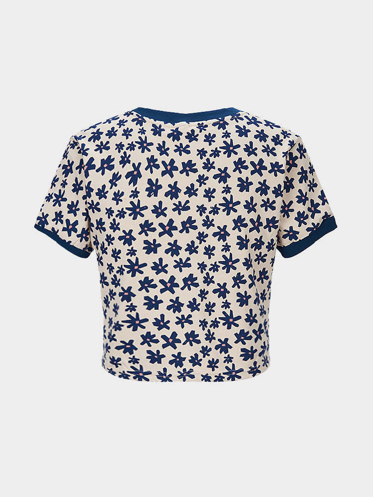 Sweet and Cool Little Flower Top