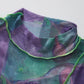 Multicolour Irregular Stitching Mesh Top