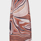 Vintage Irregular Stripe Satin Skirt