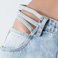 Hottie Denim Cut Out Slight Stretch Jeans