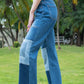 Blue American Stitching Denim Jeans