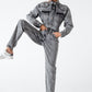 Michael Jackson Forever - One-piece Denim Jumpsuit with Button and Belt Design