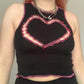 Air core Hollow out Colorful Small Pins Decorative Reverse Side Open Navel Vest Female