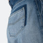 The Open-laughing Denim Cut Out Front Zip Jeans