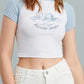 New Women's Spring Summer Slim-Fit Raglan Contrast Color Fit round Neck T-shirt