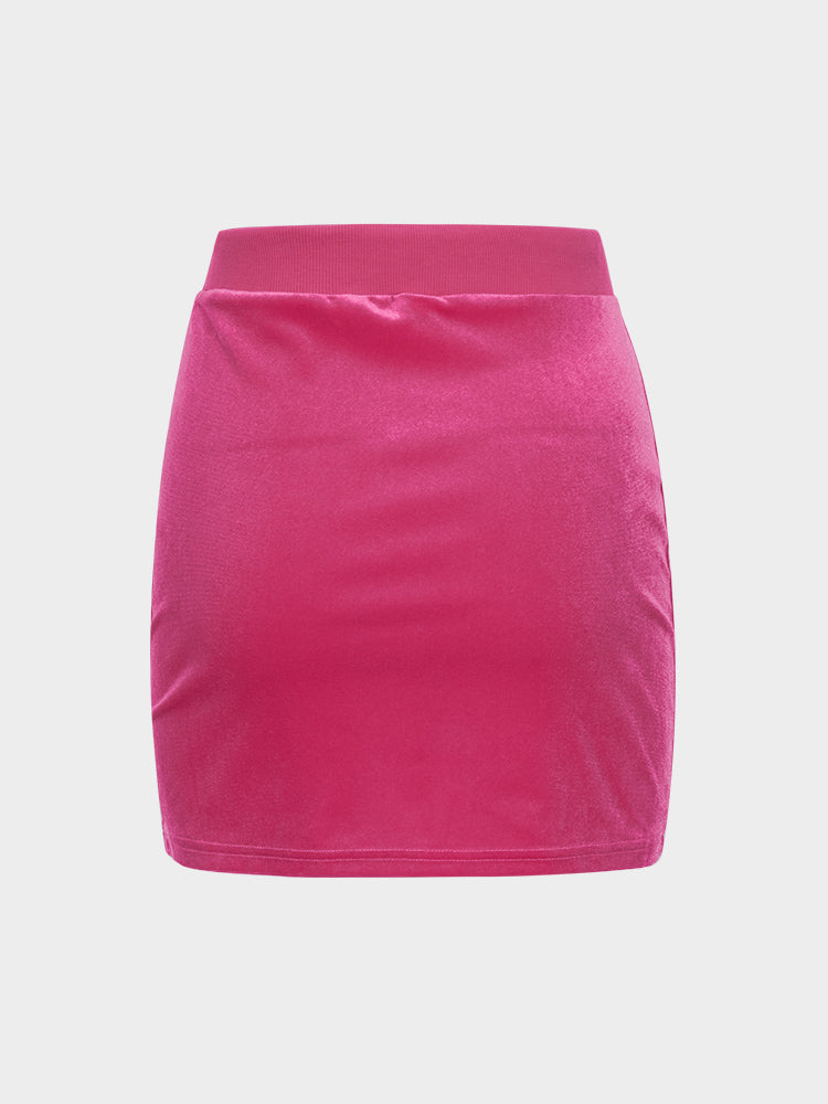Velvet Skirt Suit