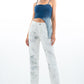 White Crewel Embroidery Havoc Jeans