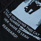 Black Printed Letter Animal T-Shirt