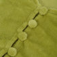 Plush Button Super Short Long-sleeved Top