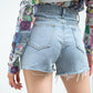 Pocket Design Denim Shorts