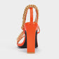 Chain Pointed Toe High Heel Sandals