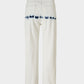 White Tie-dye Wide-leg Pants