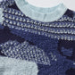 Blue Colorblock Vest Sweater