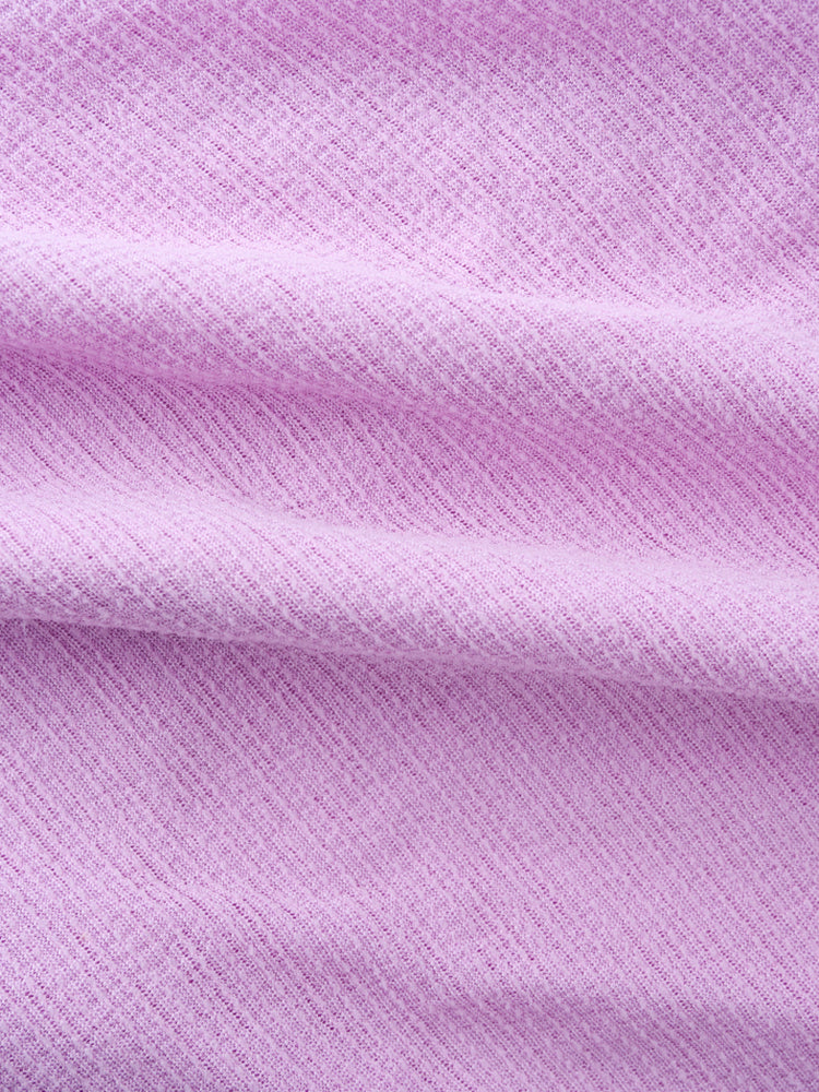 Purple Midriff-Baring Strap T-Shirt