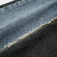 Blue Stitching Denim Flared Medium Stretch Jeans