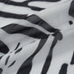 Zebra Pattern Net Gauze Leaky Umbilical Long Sleeves