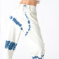 Blue Tie-dye White Denim Art Jeans