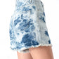 Snow White Spindrift Tie-dye Denim Shorts