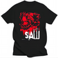 Movie SAW Horror Head Torture T shirts New Men Women Summer Loose Vintage Tops Short Sleeve Casual Black White Unisex T-shirts