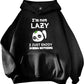 Autumn And Winter Women's New Harajuku Style Trend Y2K Panda Print Hooded Sports Long-Sleeved Pullover Hoodie