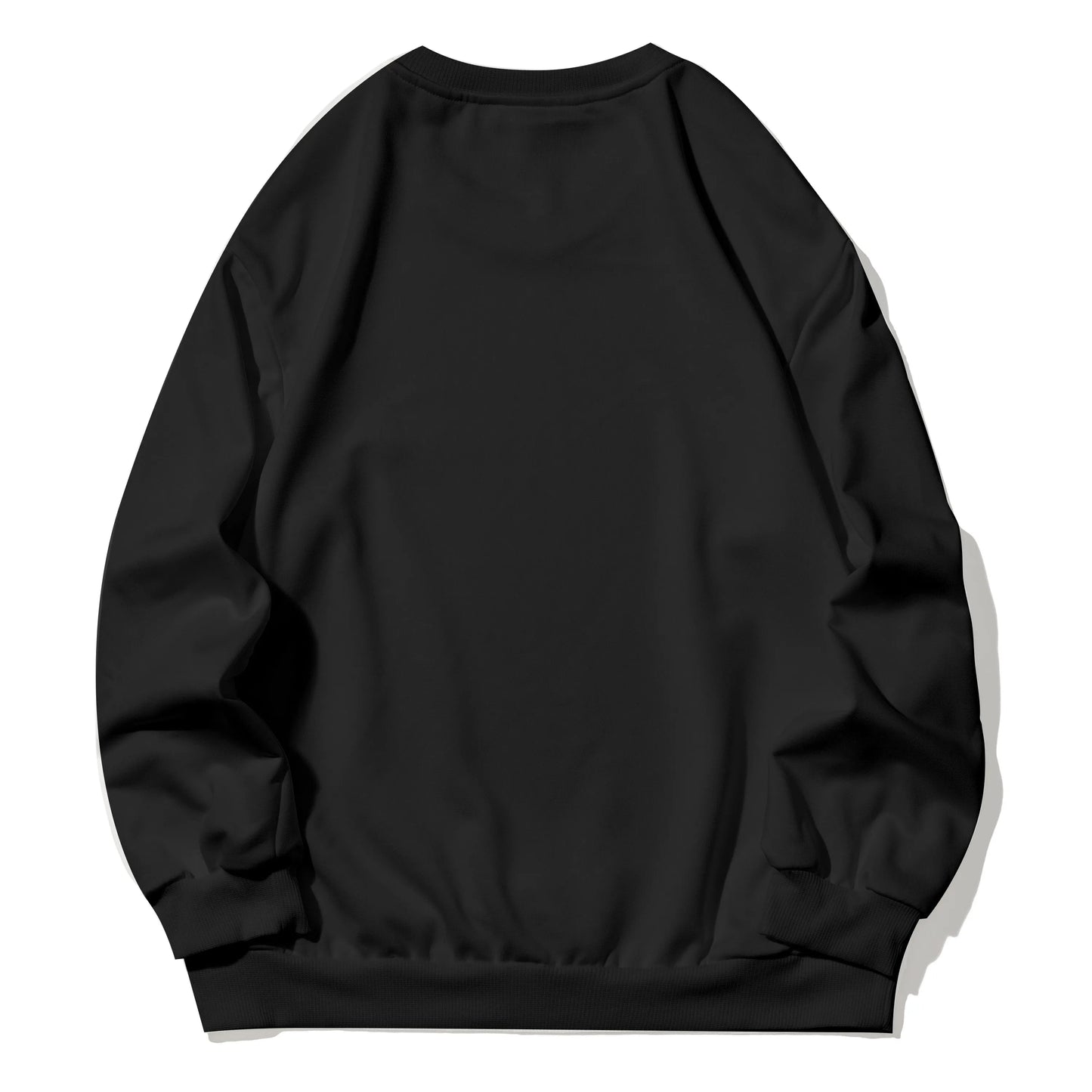 Gothic lettering and skull print long-sleeved sweatshirt