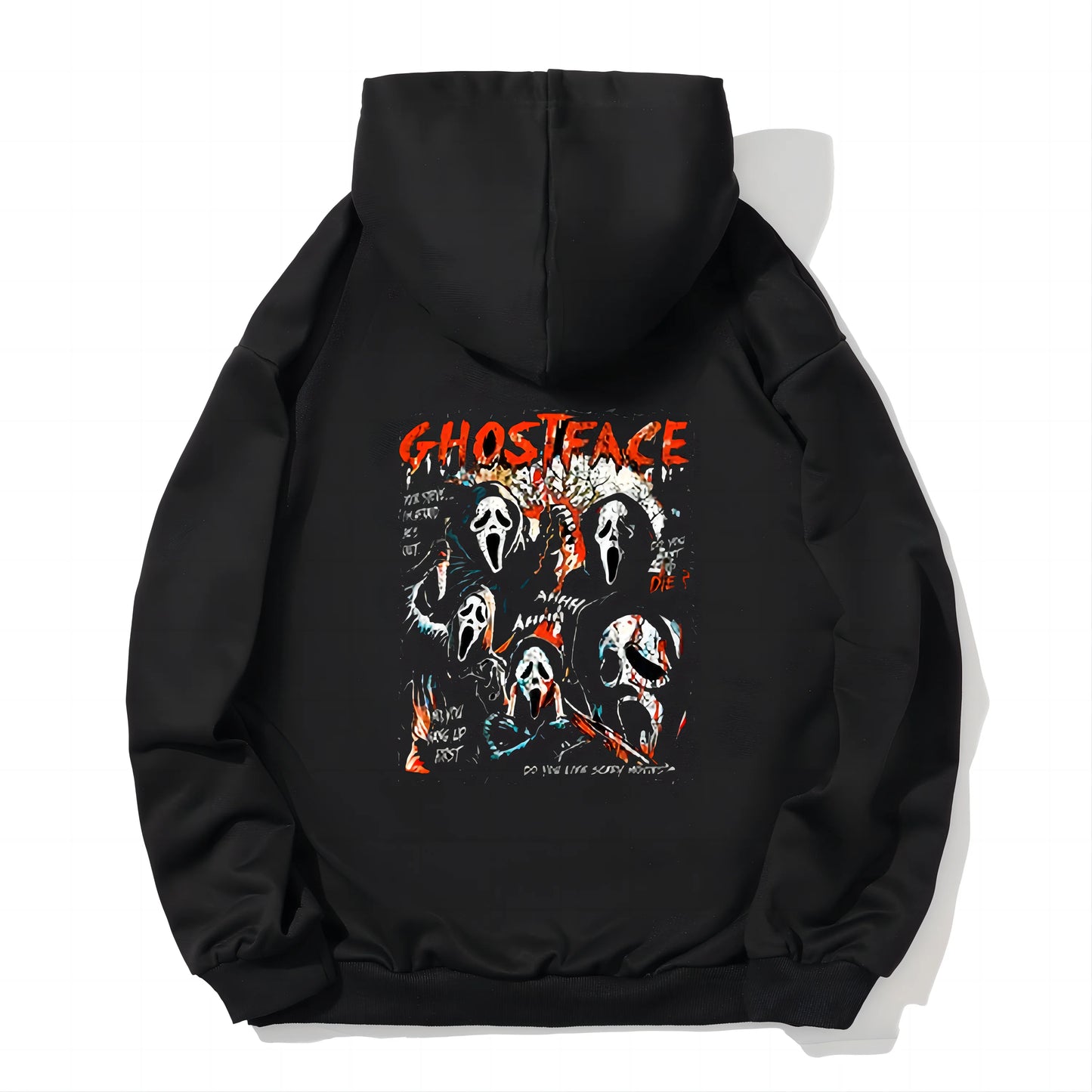 Dream VI Ghostface Hoodie Women's Horro Sweatshirt Felpa Moletom Cartoon Print Long Sleeve Winter Sportswear Street Wear