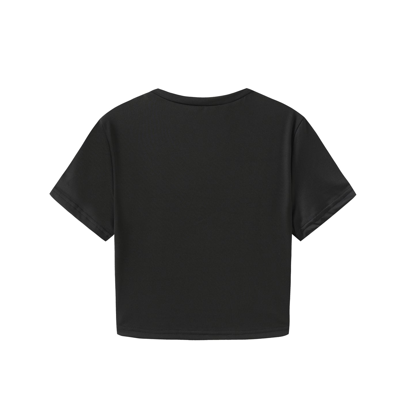 Gothic dark women's t-shirt, punk black pattern short sleeved top