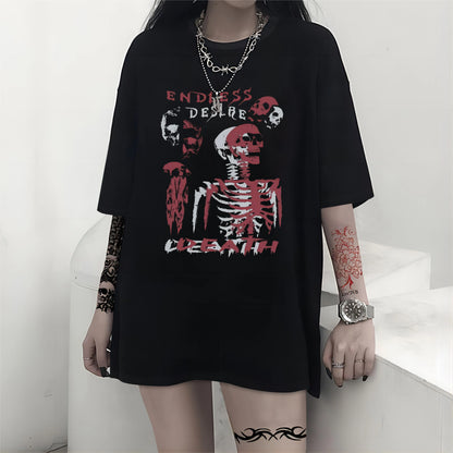 Goth Guys skull and lettering T-shirt