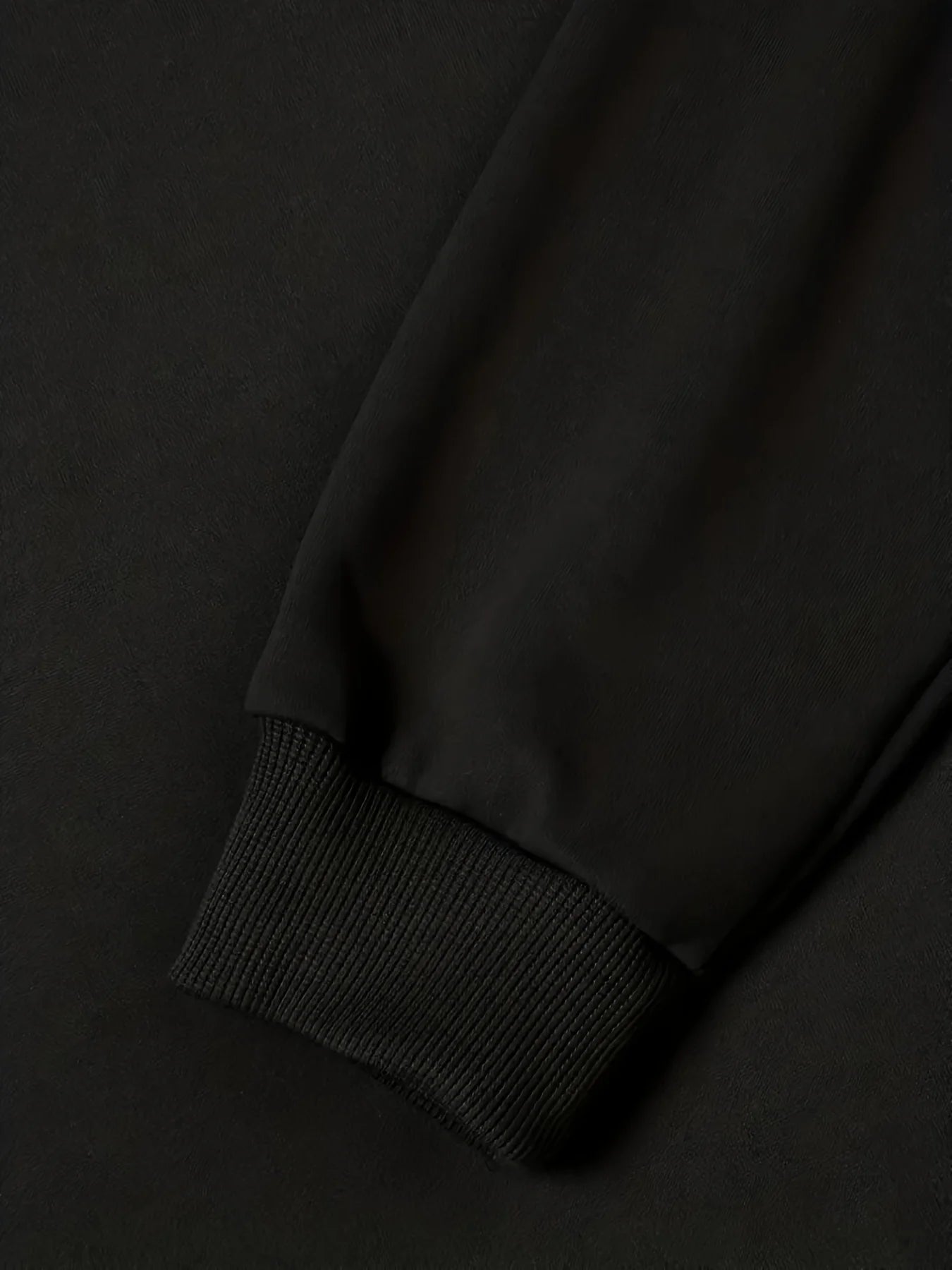 Dark Black Terror Print Fashion Round Neck Sweater Hoodie Autumn/Winter Warm Sweatshirt Black
